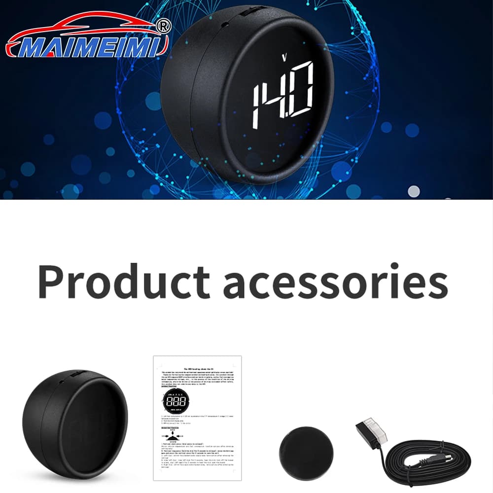 Indicatore automatico della temperatura dell'acqua del consumo di carburante B1 Display head-up automatico OBD2 Computer di bordo con allarme del proiettore