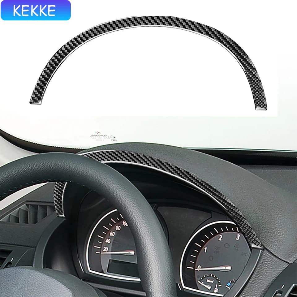 Pannello superiore interno dell'auto del cruscotto adesivi in vera fibra di carbonio strisce di rivestimento per BMW X3 E83 2002-2010