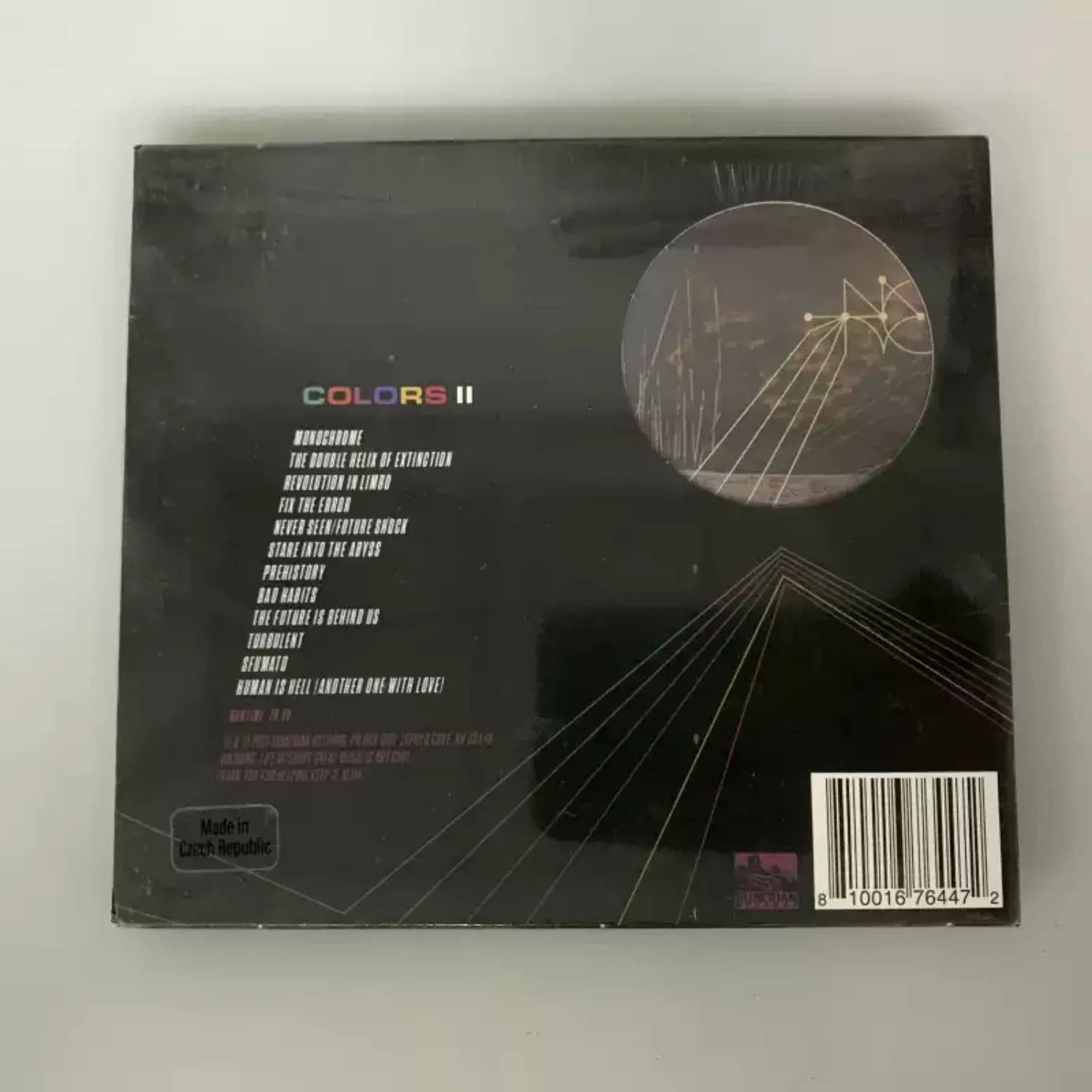 Progressive Metal Music CD Black Cover Industrial Steel Structure Geometric Spliced Art Premium Collectible Heavy Rock Disc