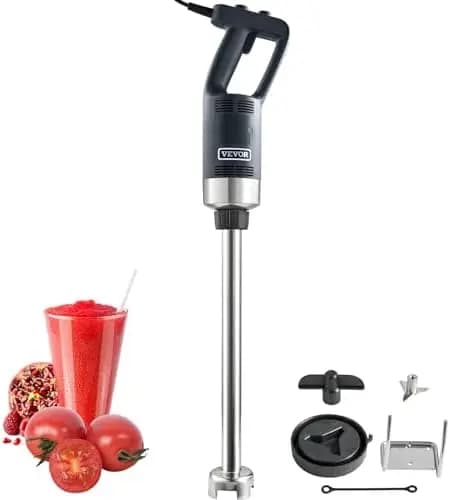 Commercial Immersion Blender, 750W 20" Heavy Duty Hand Mixer, Variabl Kitchen Stick Mixer with 304 Stainl Steel Blade
