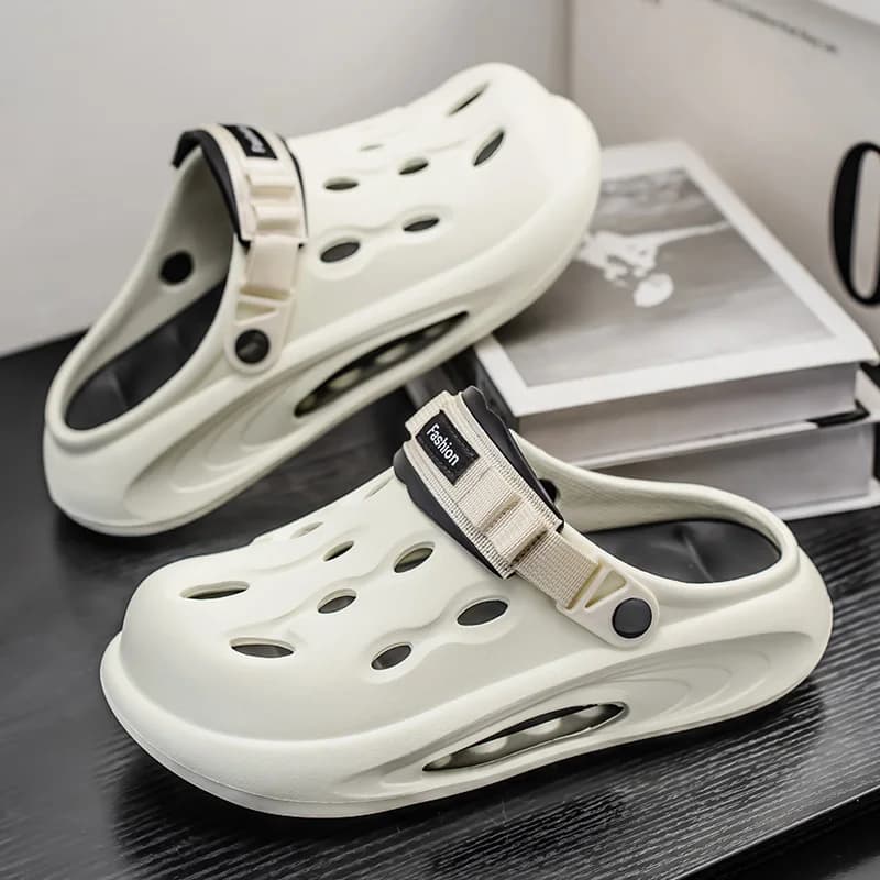 Scarpe da spiaggia antiscivolo cave estive per uomo e donna stile coppia, sandali e pantofole a doppio scopo antiodore