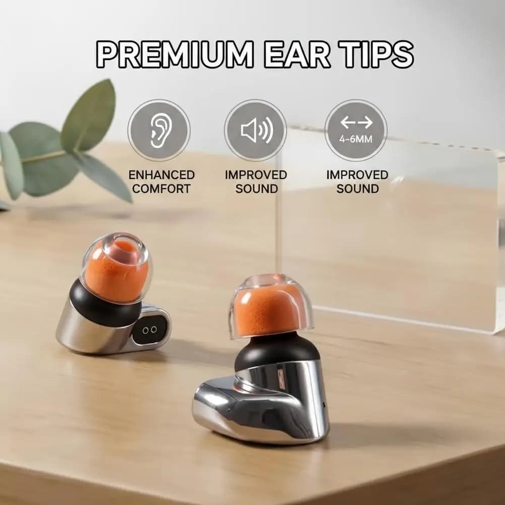 Soft Silicone Ear Tips Replacement For AirPods Pro 2 1 Noise Isolation In Ear Earbuds Caps Comfortable Fit Accessories Orange
