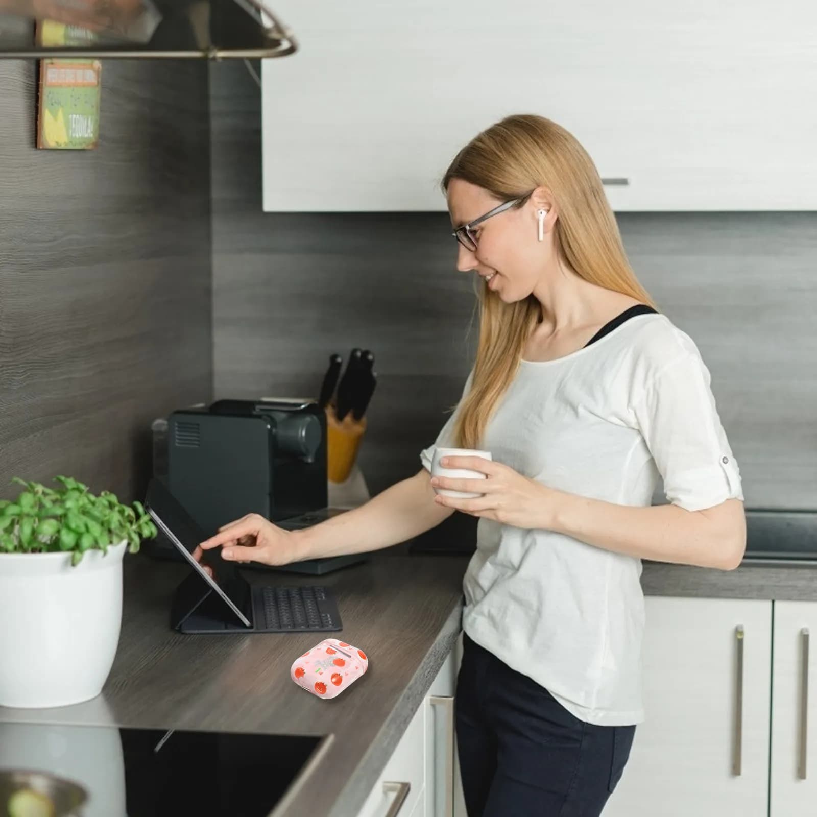 Custodia Protettiva Portatile Adorabile per Auricolari Wireless