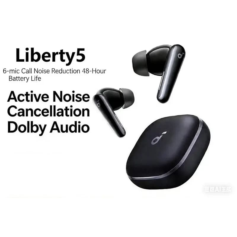 Soundcore By Anker Liberty5 Auricolari wireless con cancellazione del rumore 3.0 Dolby Sound Version Cuffie Bluetooth wireless 48 ore