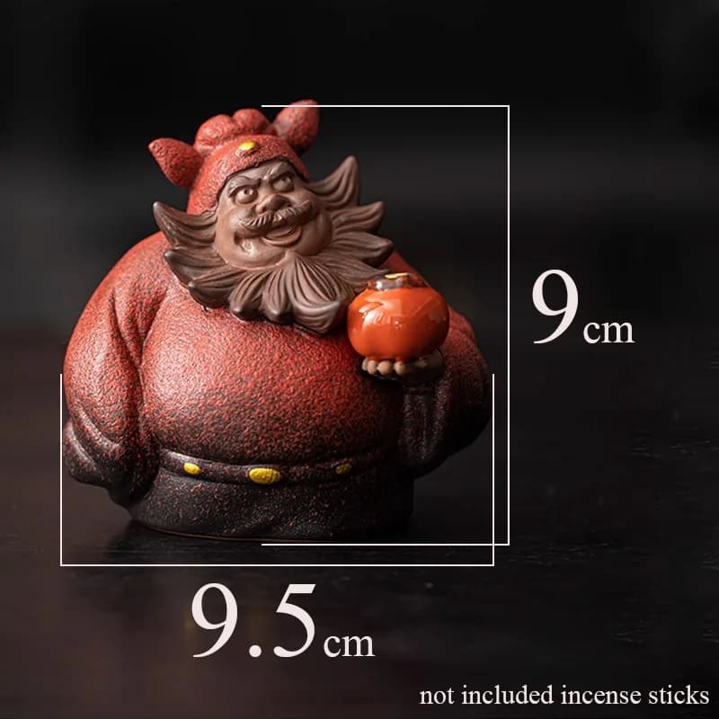 Bruciatore di incenso Creativo in ceramica Zhong Kui Porta bastoncini di incenso per Home Office Zen Tea Table Decor Incensiere per aromaterapia