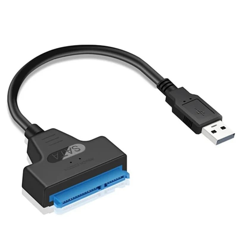 Cavo USB 3.0 SATA 3 Adattatore Sata a USB 3.0 Fino a 6 Gbps Supporto HDD esterno da 2,5 pollici Disco rigido SSD Cavo Sata III a 22 pin