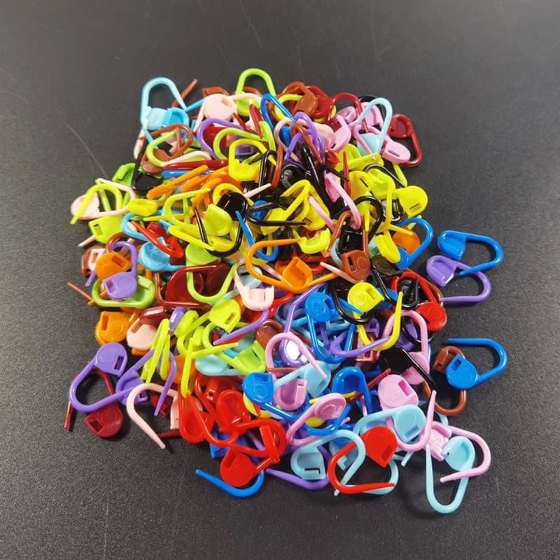 100/150pcs Colorful Plastic Knitting Tools Mini Resin Clips Pins Locking Stitch Markers Crochet Sewing Needle Clip Hooks Sweater