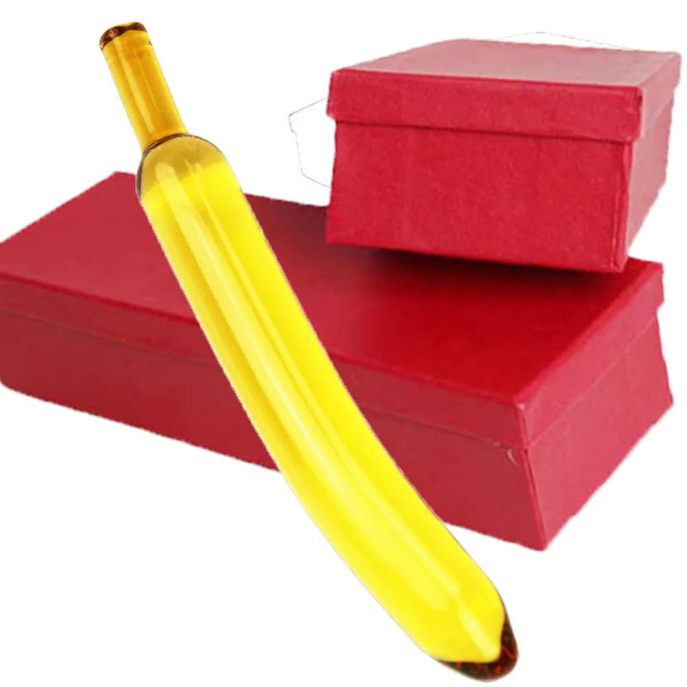 Banana Glass Dildo famale plug anale dildo vaginale Dildo anale giocattoli del sesso per coppie lesbiche lesbiche SCATOLA