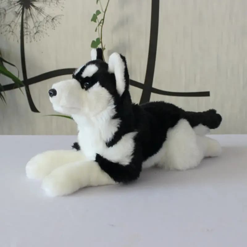 lovely high quality plush lying dog toy soft lying husky doll gift About 38cm