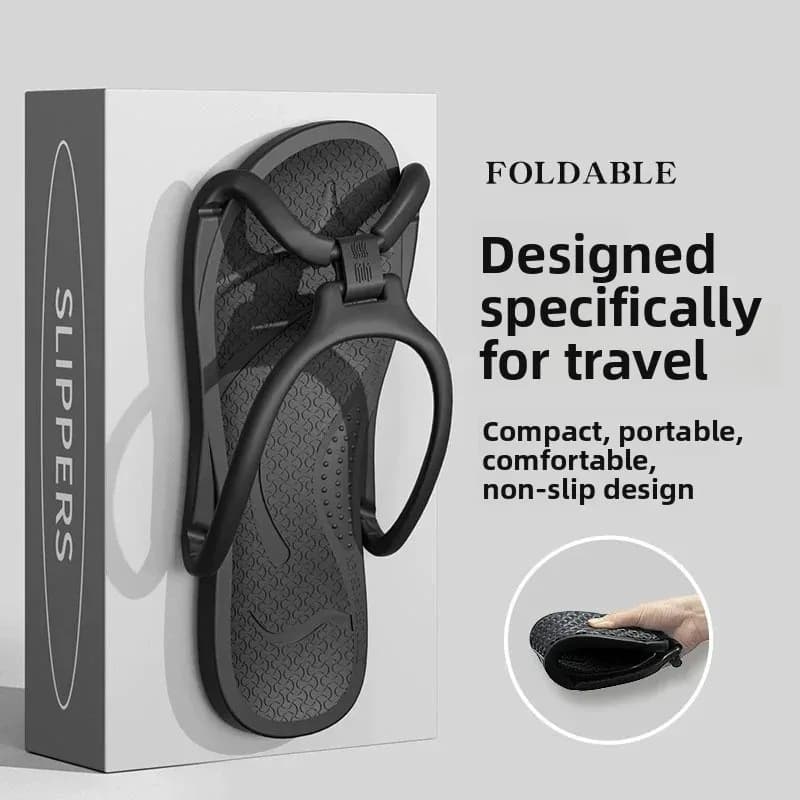Unisex Foldable Travel slippers in EVA, Anti-slip flip-flop for Hotel, Bathroom, Interior and Exterior, Portals, Light and Comfortable