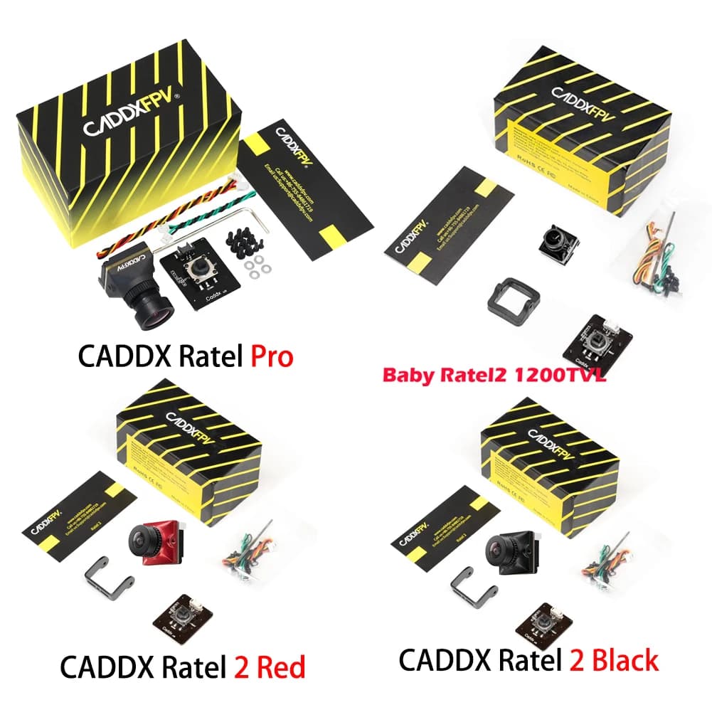 CADDXFPV Ratel Pro Analogico / Baby Ratel 2 Nano / Ratel 2 Immagine fotocamera FPV 16:9/4:3 Fotocamera commutabile per drone FPV