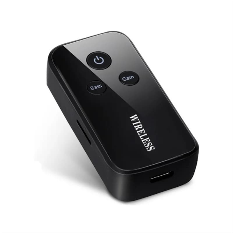 【Top Picks】 Adattatore ricevitore Bluetooth wireless Design lavalier portatile per altoparlanti per auto Ricevitore audio musicale Bluetooth 5.1 Adap