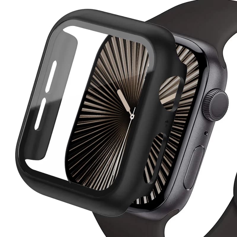 Vetro + copertura per Apple Watch 10 46mm 42mm custodia 44mm 40mm 45mm 41mm 38mm protezione schermo iwatch serie 9 8 7 6 5 3 SE Accessori