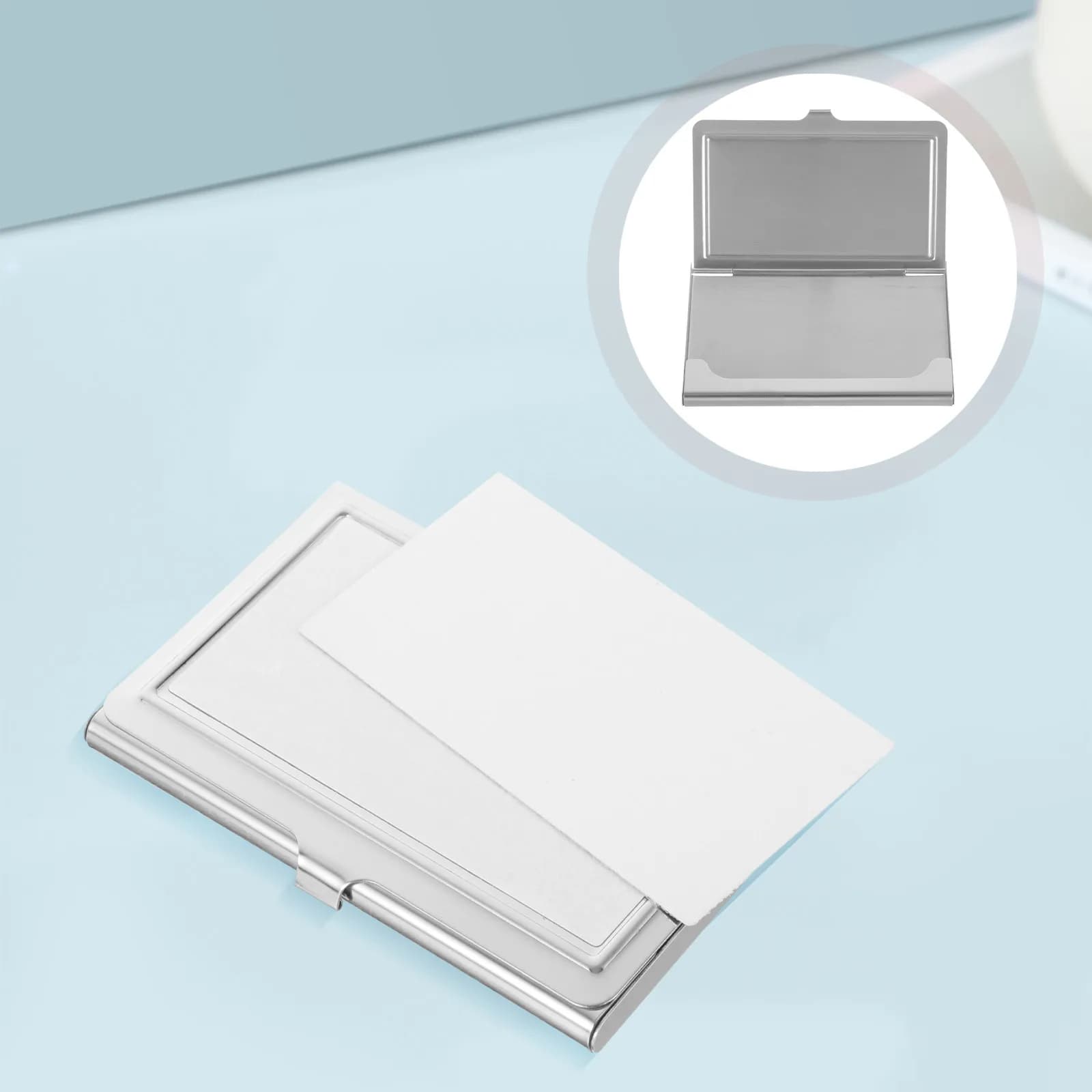Metal Business Card Holder, Vacuum Sublimation Box, Portable Container for Hot Transfer