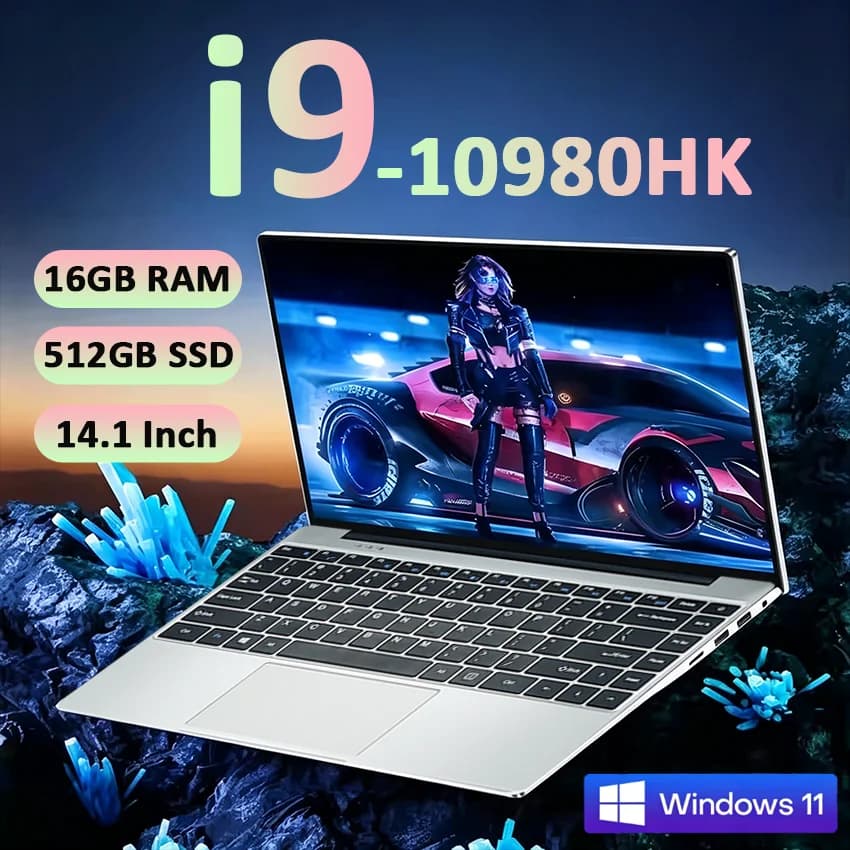 Nuovo arrivo Laptop Windows 11 i9 con Intel Core i9 10980HK, borsa per laptop da gaming, 16GB DDR4, SSD da 1TB, Notebook PC Gamer, Computer portatile.