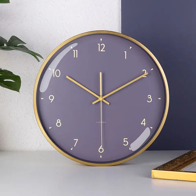 Accurate and versatile electronic watch for living room, simple and quiet wall clock for home use, transparent wall clock