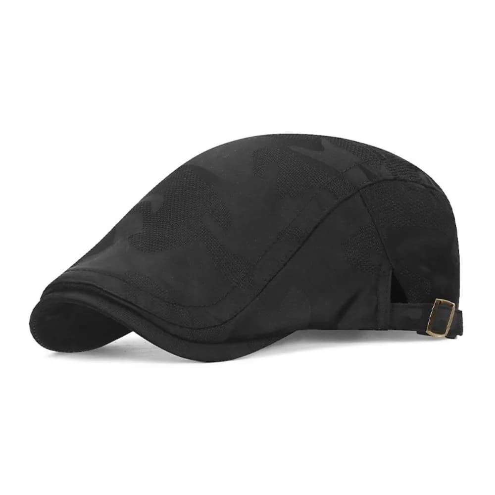 Breathable Thin Beret Hat Mesh Sun Protection Shade Duck Tongue Hat Leisure Visor Cap Adjustable Newsboy Hat Spring Summer