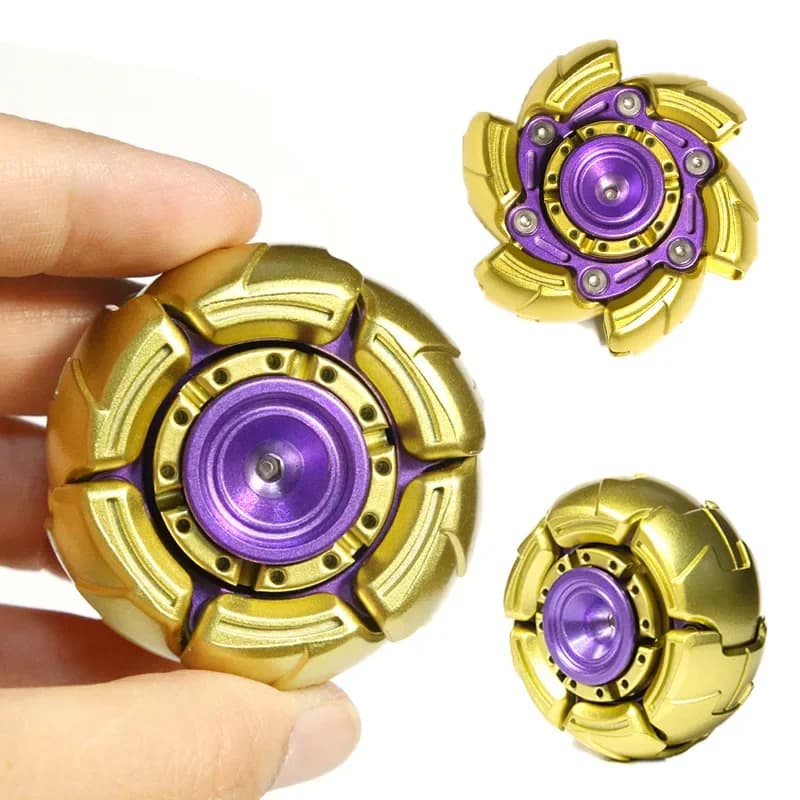 Open Armor Fidget Spinner GoBiggeR Anti ansia EDC Metallo Alleviare il stress Giocattolo Spinning a mano Punta superiore per bambini Adulti