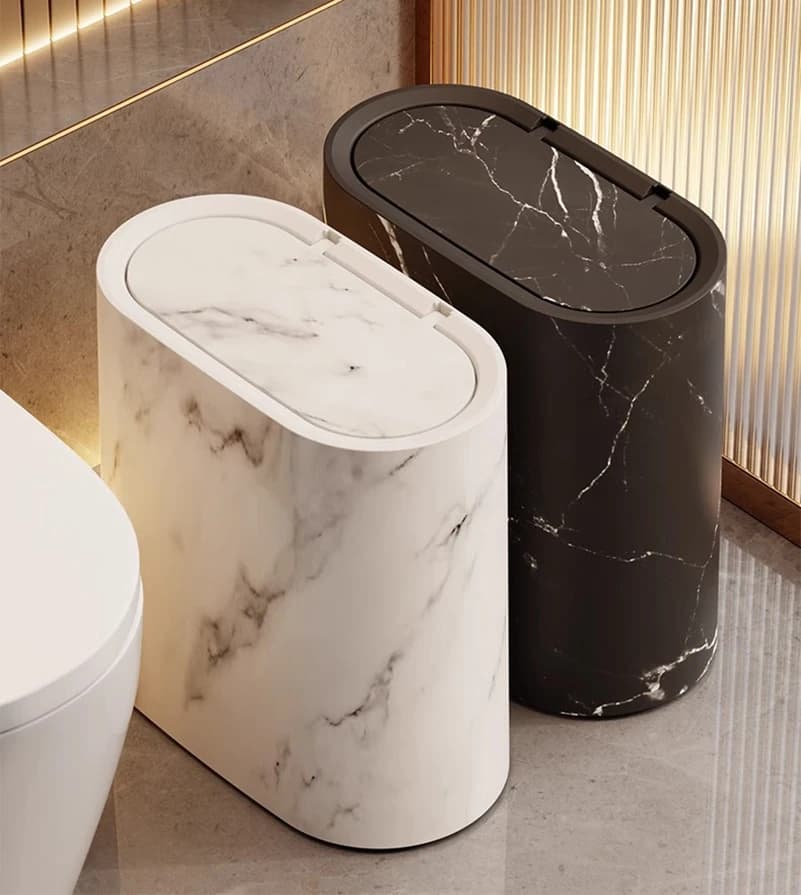 Bagno WC Hotel B&B con coperchio Cucina Soggiorno Sandwich Pattumiera Coperchio WC moderno multiuso Sandwich igienico