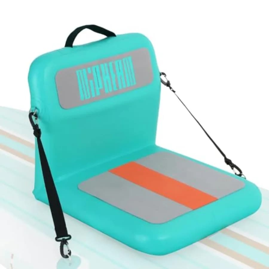 Sedile Gonfiabile per Kayak con Supporto per la Schiena, Sedile Ergonomico per Paddle Board con Schienale Confortevole, Accessori Robusti per Kayak e SUP