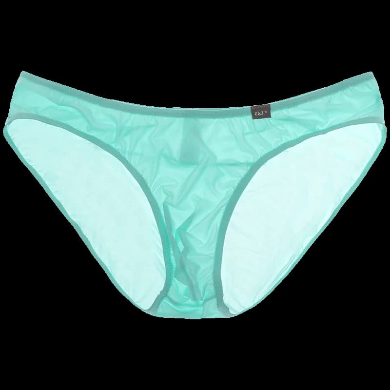 U＆I briefs for men, ultra-thin, high-elastic nylon, slightly transparent, sexy, one-piece, seamless, full-hip coverage