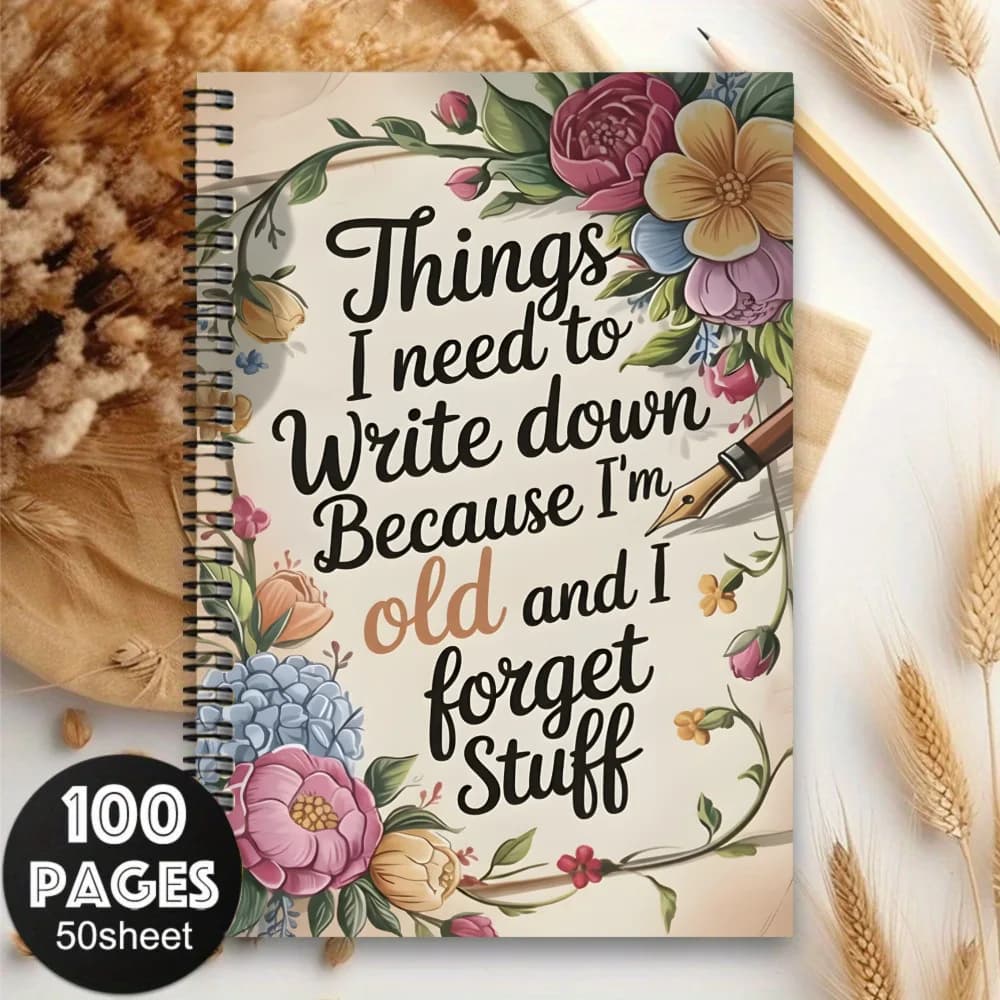 New Hot Cross-border A5 Funny Elderly Themed Spiral Notebook, Sketchbook, Diary, Notepad & Writing Pad