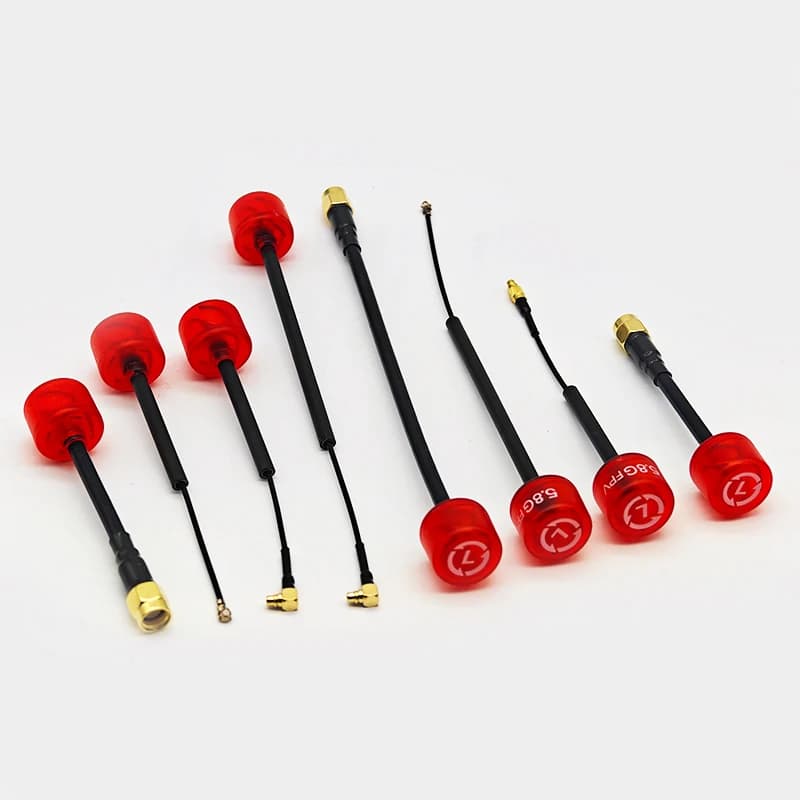 Red Lollipop FPV 5.8G LHCP Antenna SMA UFL IPX1 MMCX Connettore a lungo raggio per RC FPV Drone DJI Caddx Trasmettitore digitale