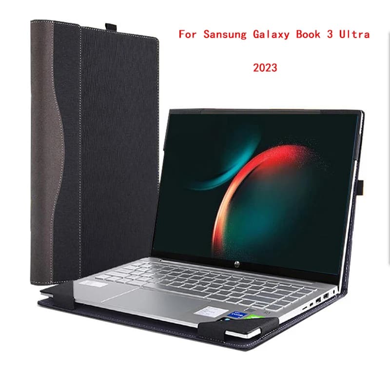 Custodia Cover per Samsung Galaxy Book 3 Ultra Pro 360 Custodia per laptop da 16 pollici Custodia staccabile per notebook Custodia protettiva per penna in pelle regalo