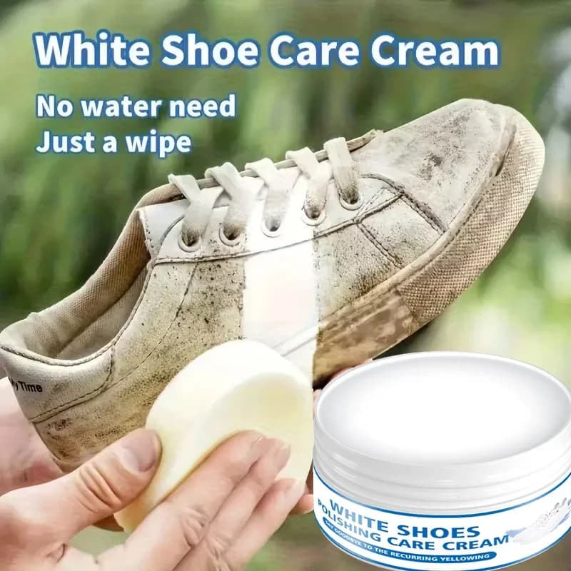 Lucidatrice per scarpe bianche Fasilawei con spazzola in spugna - Ripristino rapido del colore per sneaker in pelle sintetica