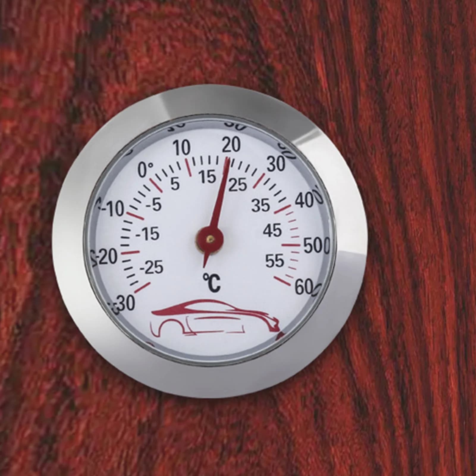 Mini 43 mm car thermometer, analog type, small home thermometer for travel, travel, car, interior