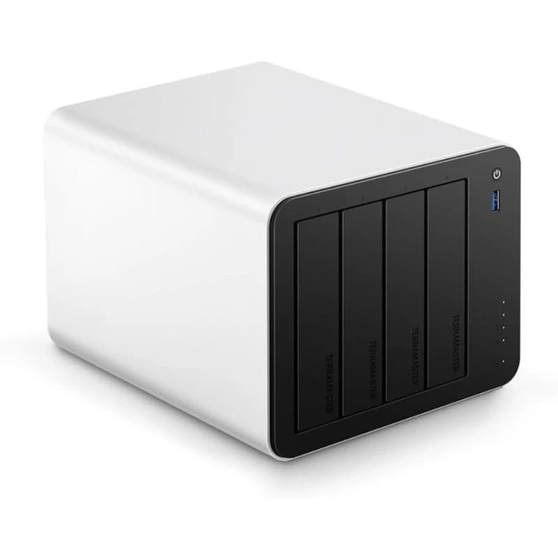 NAS a 4 Bay con CPU Quad-Core N150, 16GB RAM DDR5, Dual LAN 5GbE, 3 Slot M.2 per Server Multimediale e Lavoro di Squadra