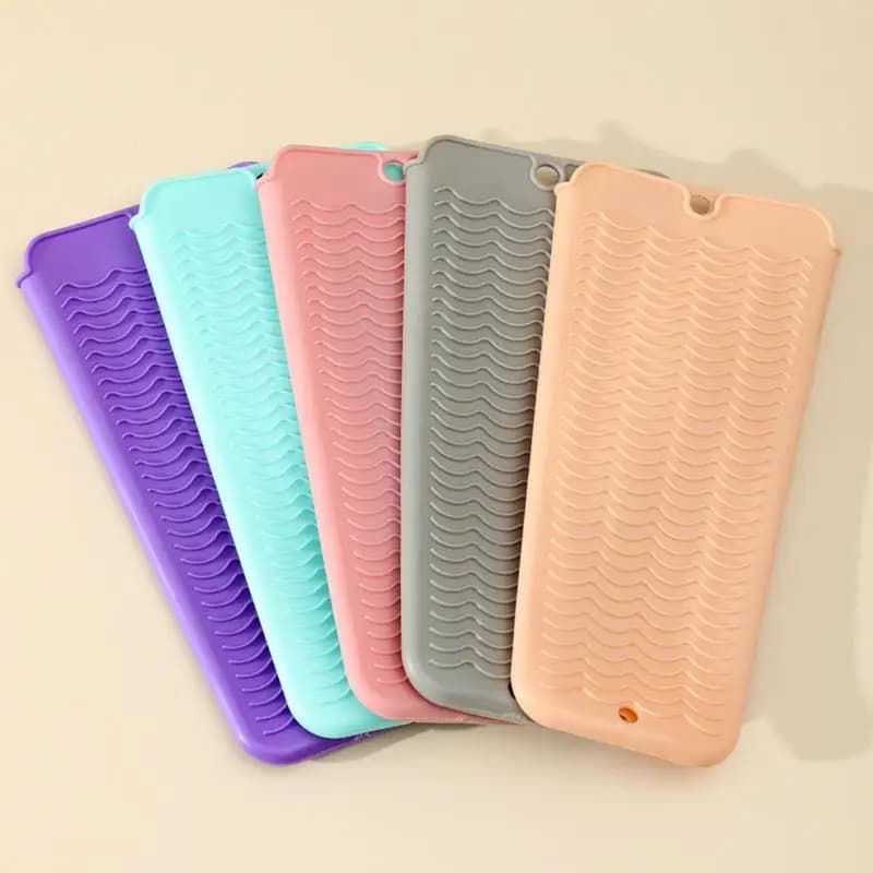 Custodia in silicone per arricciacapelli, borsa porta piastra per capelli, tappetino isolante per ferro arricciacapelli, custodia resistente al calore per parrucchieri