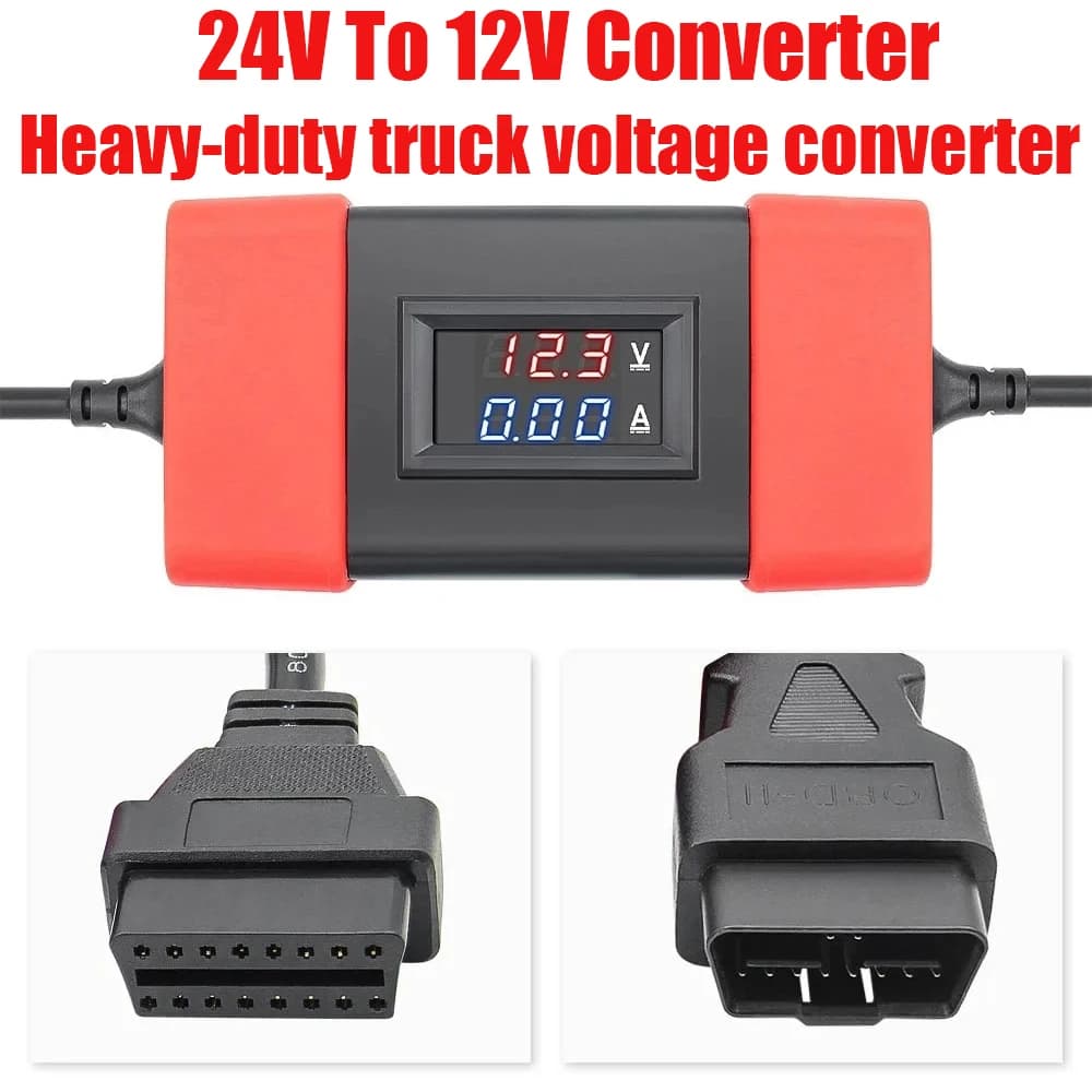 Diesel adapter cable for heavy truck converter 24 V to 12 V for thinkdiag launch X431 easydiag 3.0 2.0 Golo 3 Scannner etc.