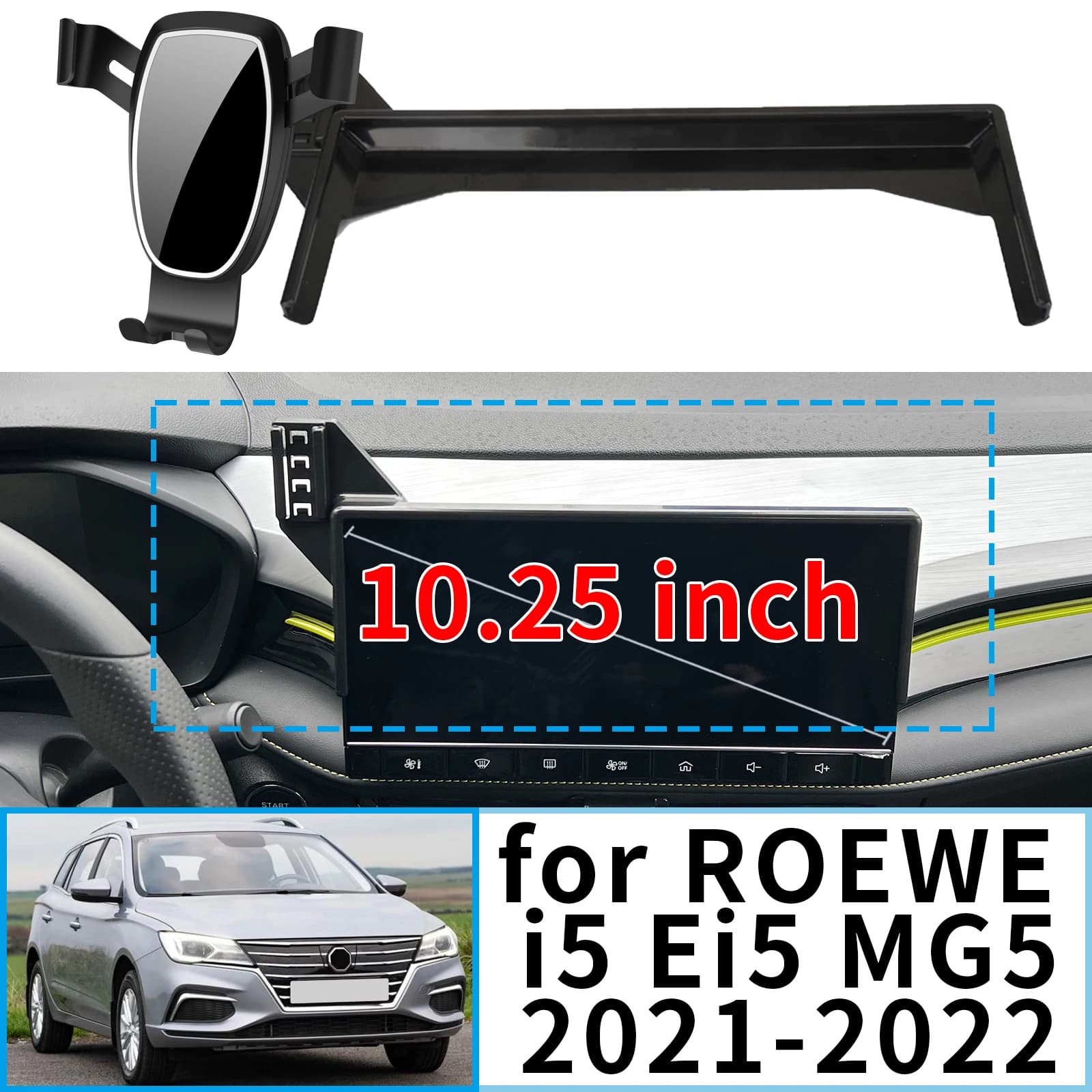 Adatto per ROEWE i5 Ei5 MG5 MG5 EV 2021 2022 ​ ​ Supporto per Navigatore, Base per Schermo, Supporto per Telefono da Auto ​ ​ Accessori