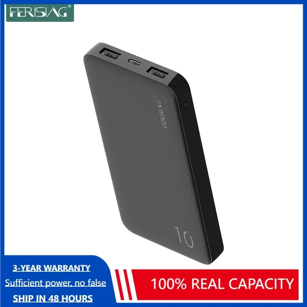 FERISING Tipo C Banca di Potere 10000 mAh Caricatore Portatile Per Samsung Xiaomi mi Powerbank Batteria Esterna 10000 mAh Poverbank Del Telefono