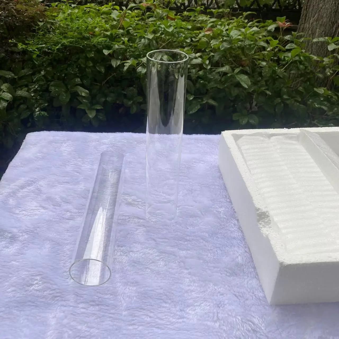 5 pz/lotto puntelli per matrimoni backgammon portacandele decorazione tubo cavo trasparente alto 25cm tubo tondo in vetro alto
