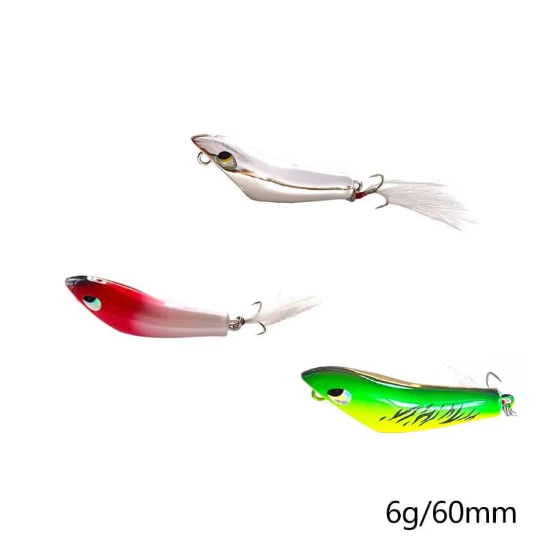 Floating Pencil, 60mm, 6g, 1pc, Floating Dog Zigzag, Micro Object, Small Horse Mouth
