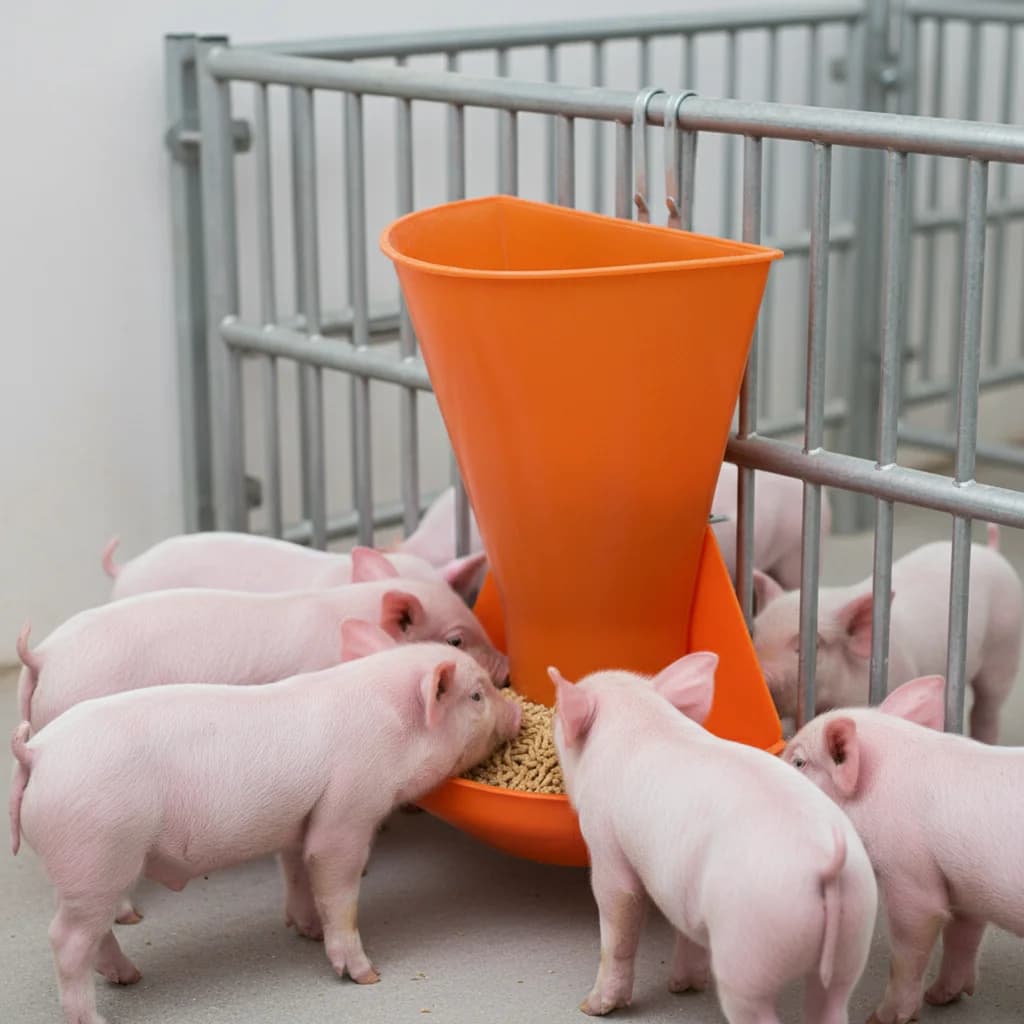 1pc Piglet Feeding Bowl Anti-Spill Hanging Chicks Feeder PP Plastic Feeding Supply Small Pet Food and Water Bowl