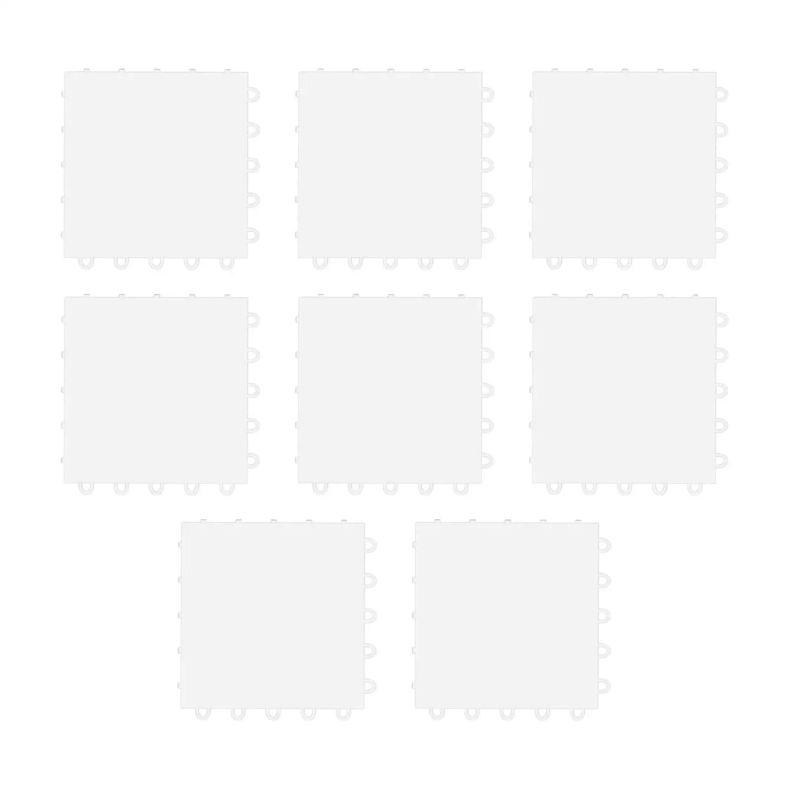 Set di 8 Tappetini per Allenamento Hockey, Pavimento Artificiale per Pattinaggio 25x25cm, Tappetino Portatile per Hockey su Ghiaccio