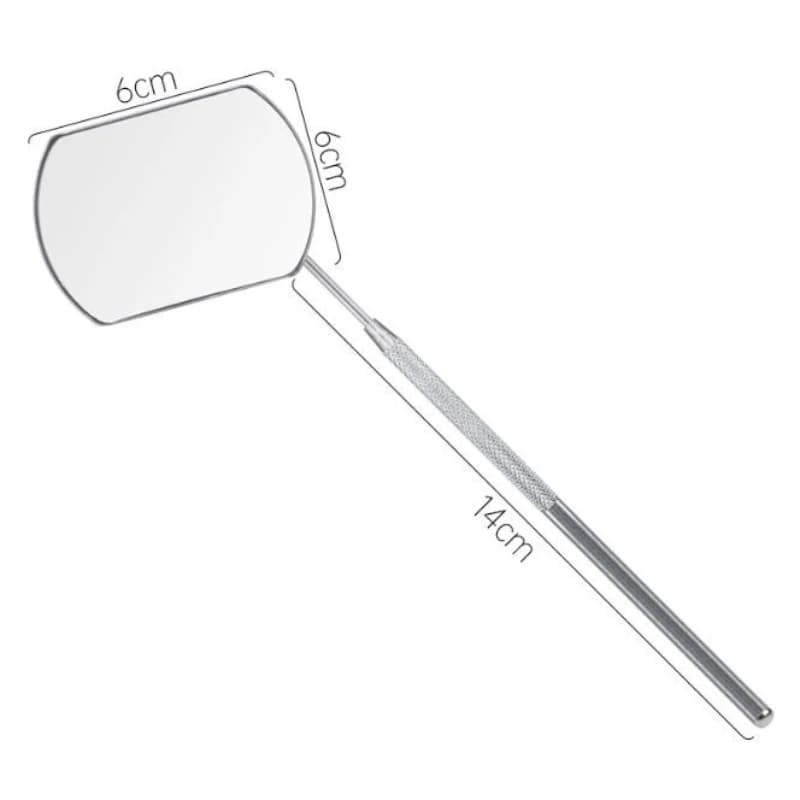 Set di 24 Specchietti Ingrandenti per Controllo Extension Ciglia, Manico in Acciaio Inox, Strumento di Bellezza per Applicazione Ciglia Finte