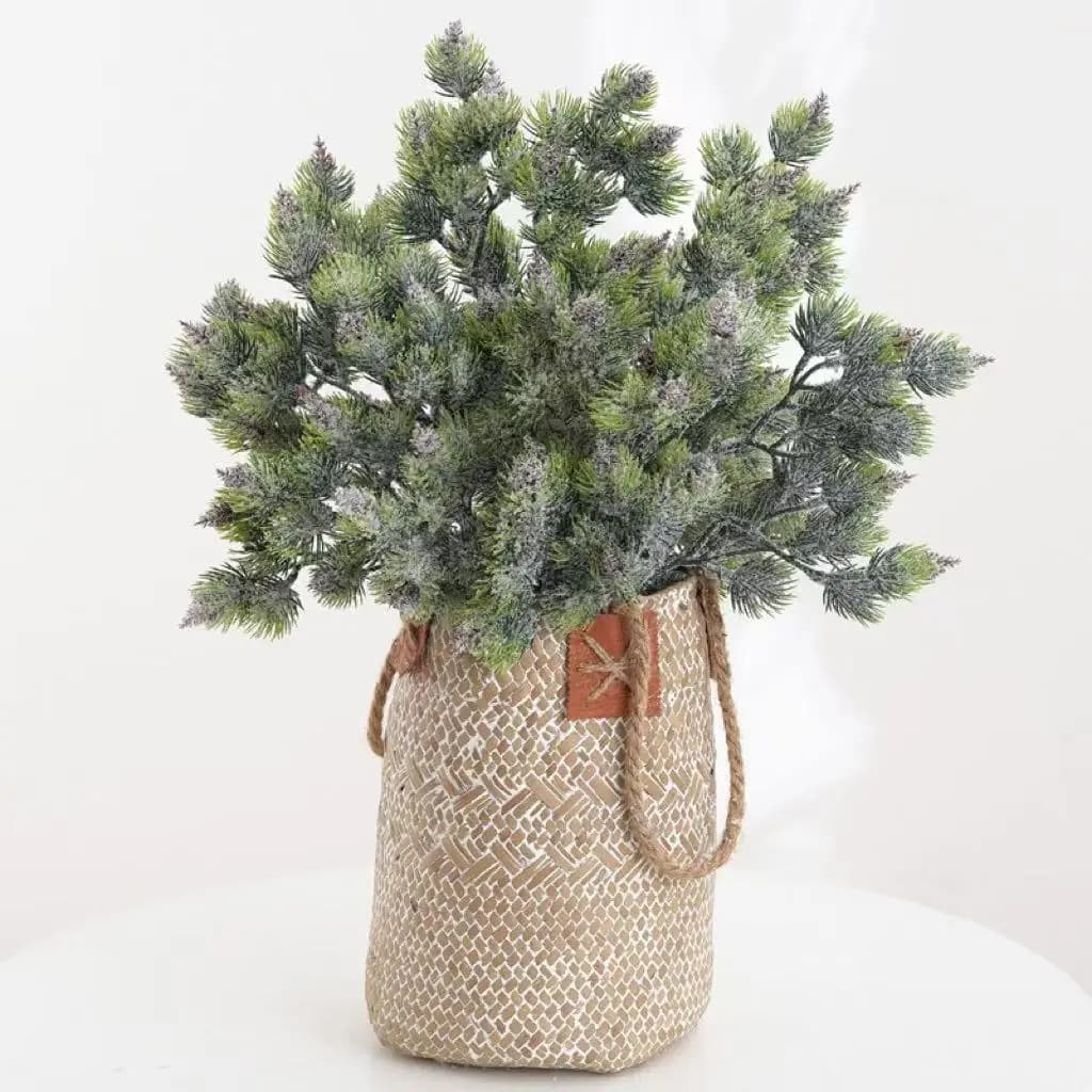 1/5 Pcs Artificial Plants Christmas Tree Filler Garden Festival Party Wedding Indoor Dining Table Vase Scrapbook DIY Decorations