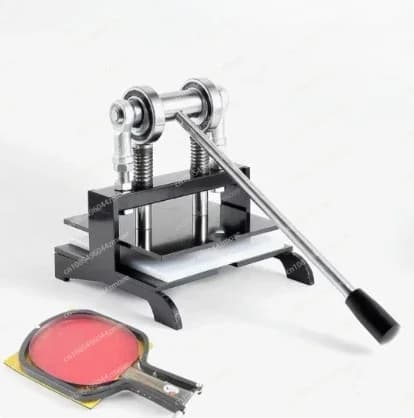 Table Tennis Racket Rubber Cutting Machine Double Roller Bearing Manual Press Ping-Pang Bat Rubber Edge Cutter Pasting Device