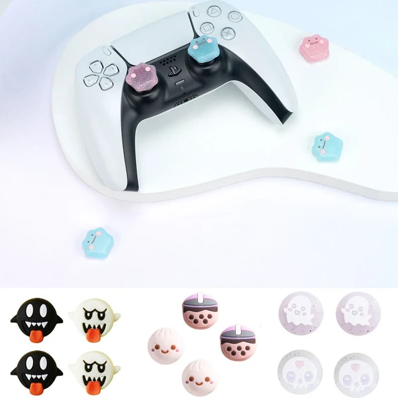 Carino Silicone Thumb Stick Grip Cap Copertura Morbida Per Nintendo Switch Oled NS Lite Per Sony PS5 PS4 Pro PS3 Xbox One/360 Serie X/S