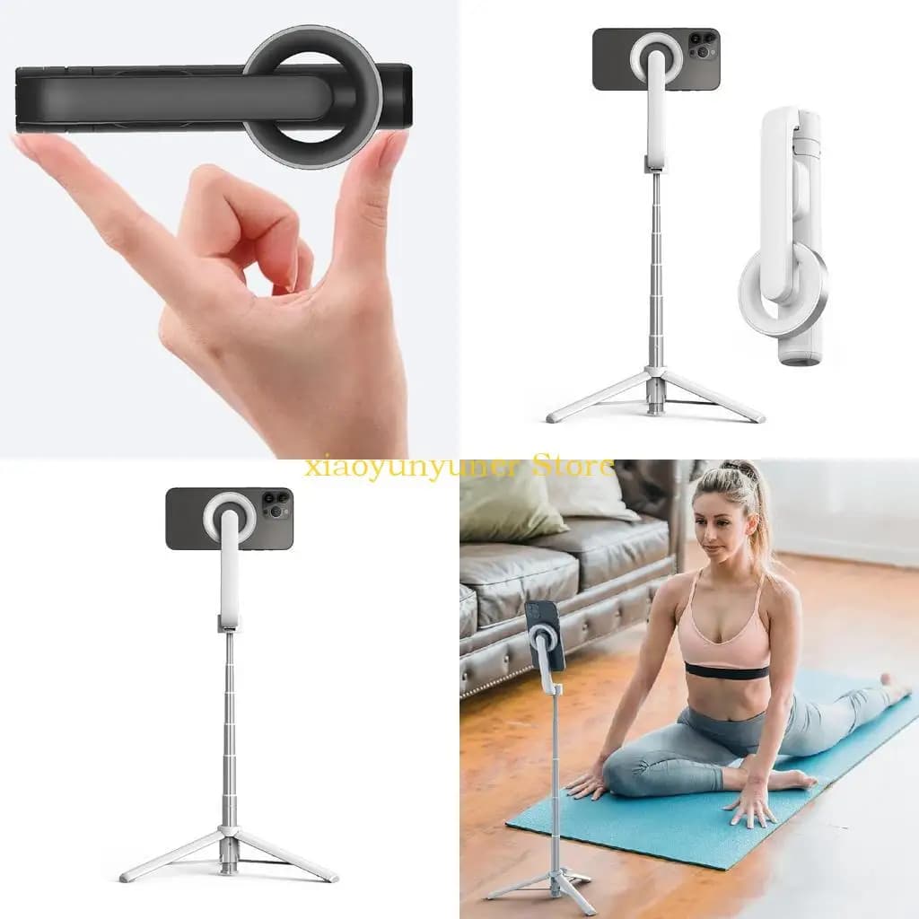 P9JB Treppiede magnetico portatile per selfie con supporto per cellulare remoto per riprese verticali 14 13 12
