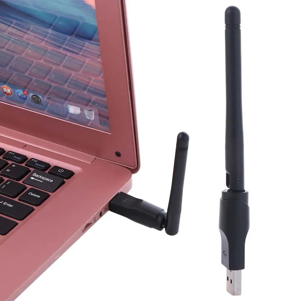 Dongle Wi-Fi 150Mbps MT7601, Scheda di Rete MT7601/8188, Adattatore USB Wi-Fi 150Mbps 2.4GHz con Display LED, Ricevitore Wi-Fi