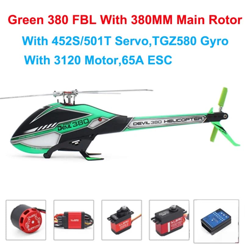 FAI DA TE ALZRC - Devil X360 X380 380 FBL Super Combo Telaio RC Elicottero Aereo 6CH 3D Volare RC Telecomando