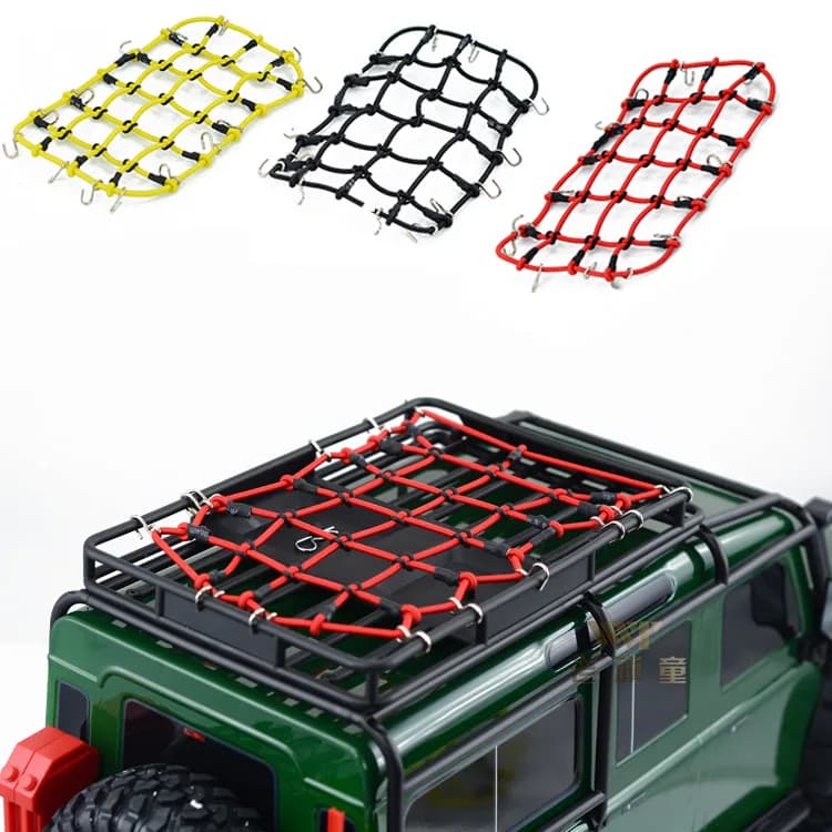 Nuovo MK07 YK4106 MN999 YK4082 tetto elastico bagagli net 1:8 1:12 1:10 modello arrampicata auto universale decorativo mood parts net bag
