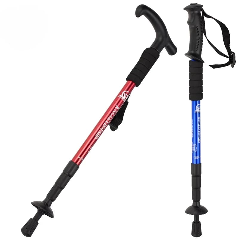 Outdoor Trekking Stick Aluminum Alloy Telescopic Trekking Stick Climbing Equipment Trekking Stick Trekking Stick