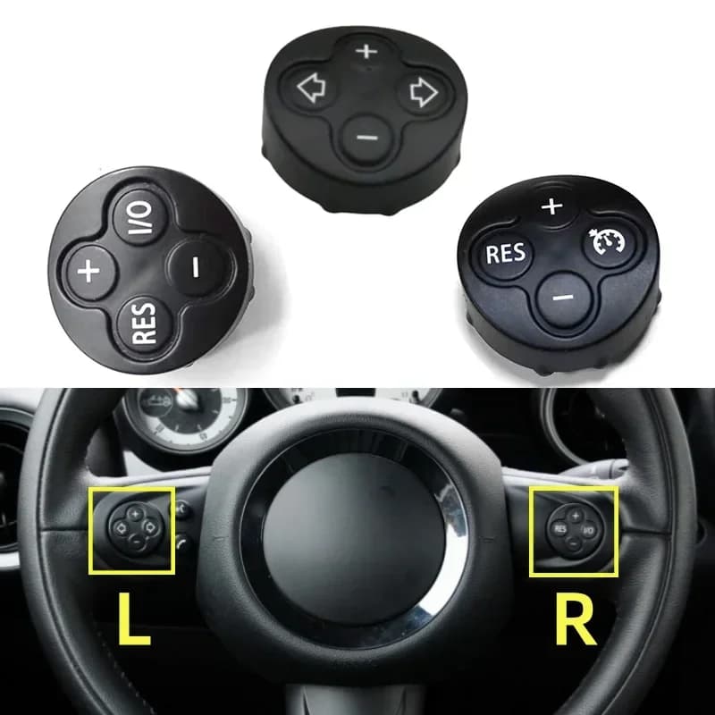 Volante dell'auto Interruttore di Controllo del Volume di Crociera Pulsante Coperchio Della Copertura Per BMW MINI Cooper R55 R56 R57 R58 R59 R60 R61 2007-2014