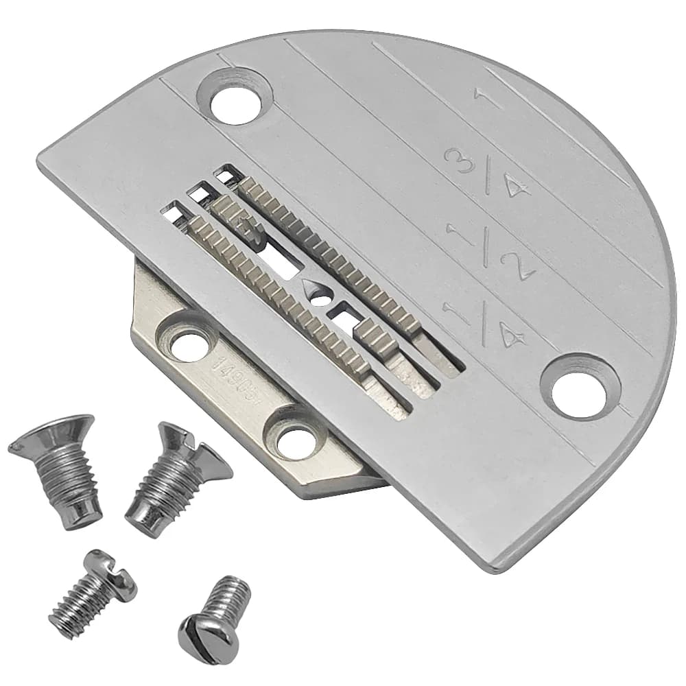 1 set di piastre per aghi e mangime per cani con viti # 149057 + 147150 Per accessori per macchine da cucire industriali ad ago singolo Brother JUKI